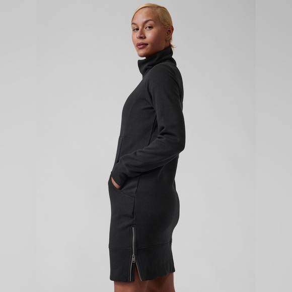 Athleta Cozy Karma Funnel Neck Dress, Size Small - Picture 2 of 10
